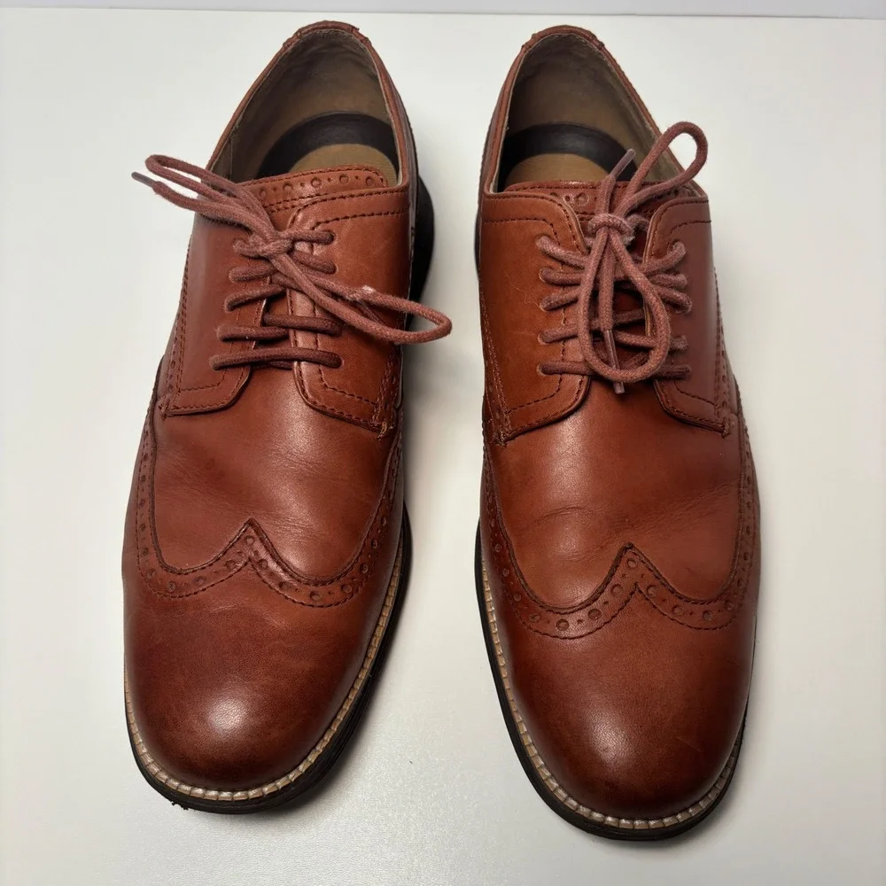 Cole Haan Original Grand Mens 11M Wingtip Oxford  Brown Leather C26472‎
